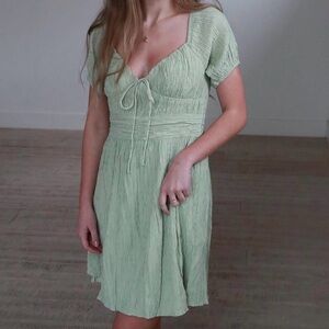 Le Lis Sage Green Dress